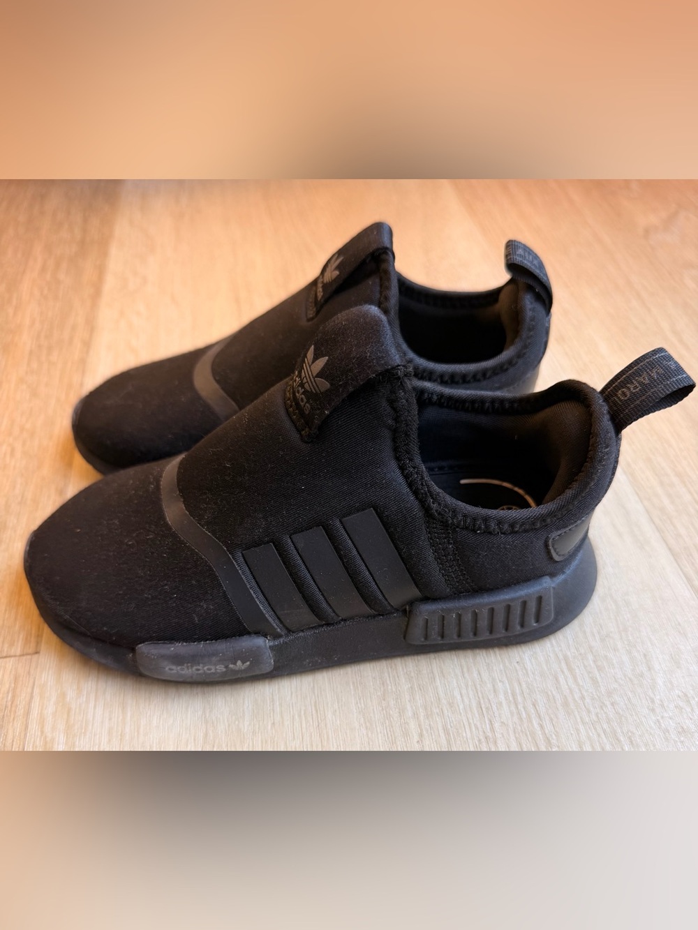 Adidas Kids' NMD Slip-On Sneakers in Black little kid size 10